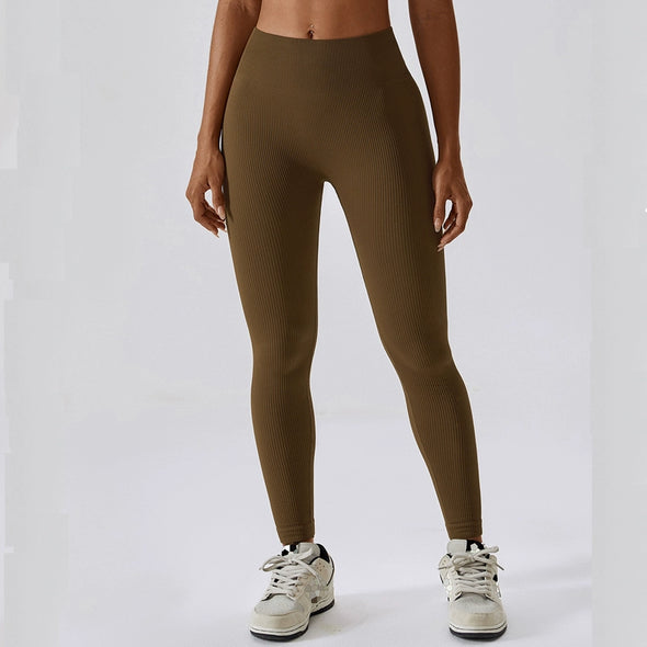 European Thread High Waist Yoga Pants