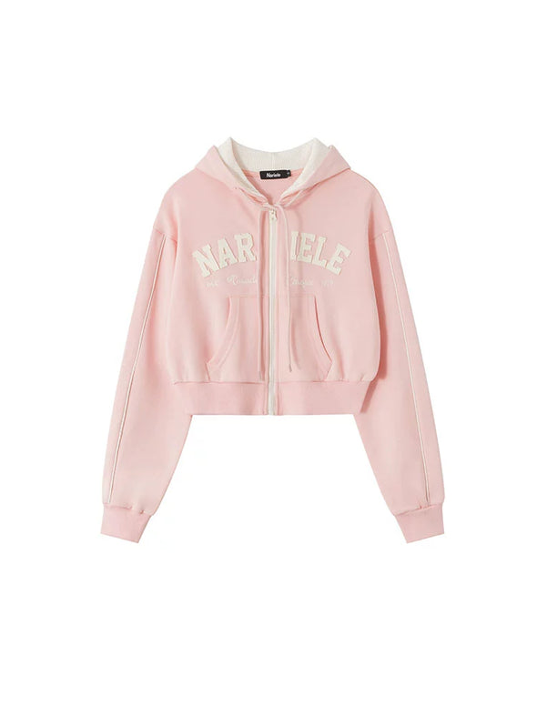 Kkyesiou Retro Japanese Cropped Hoodie