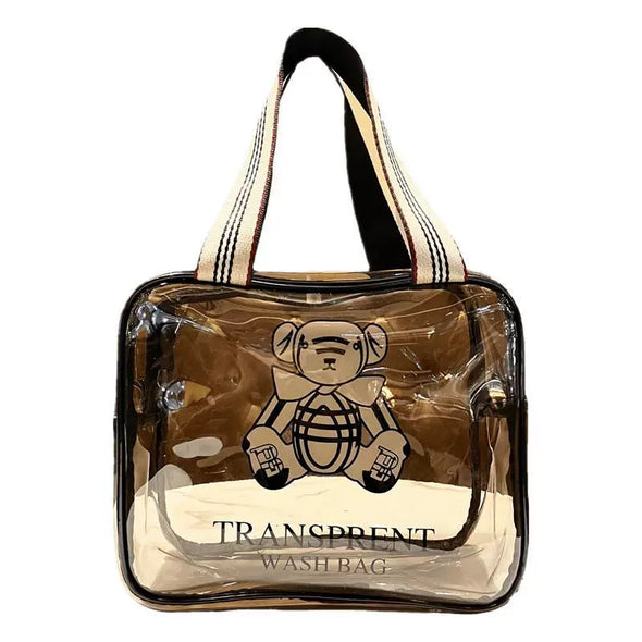 Tawny Square Transparent Bath Fashion Tote Bag