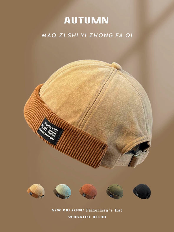 Corduroy Hip Hop Skullcap