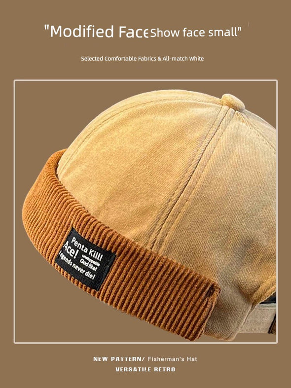 Corduroy Hip Hop Skullcap